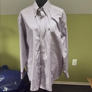 U.S. Polo Assn. Purple Dress Shirt Long-Sleeved Cotton